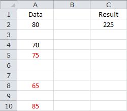 Sum of the Last 3 Values - With Blank Cells in the Data